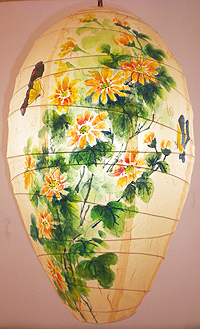 橄欖型彩繪燈籠